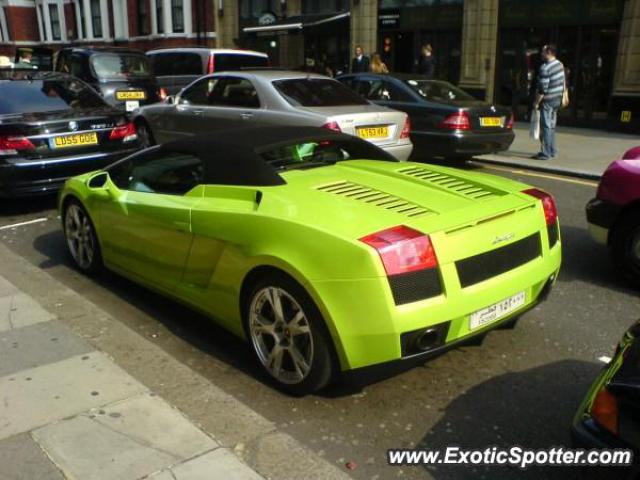 Lamborghini Gallardo spotted in London, United Kingdom