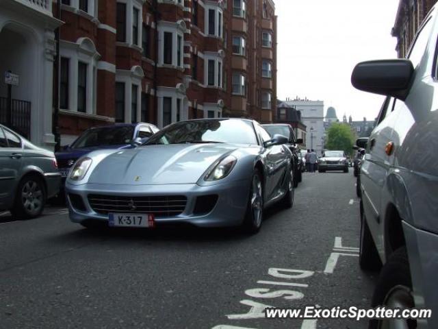 Ferrari 599GTB spotted in London, United Kingdom