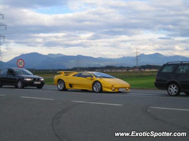 Lamborghini Diablo spotted in Wals, Austria