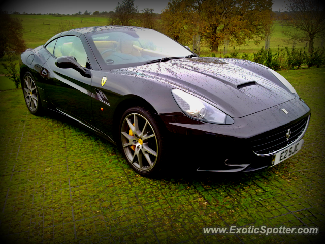 Ferrari California spotted in Dogmersfield, United Kingdom