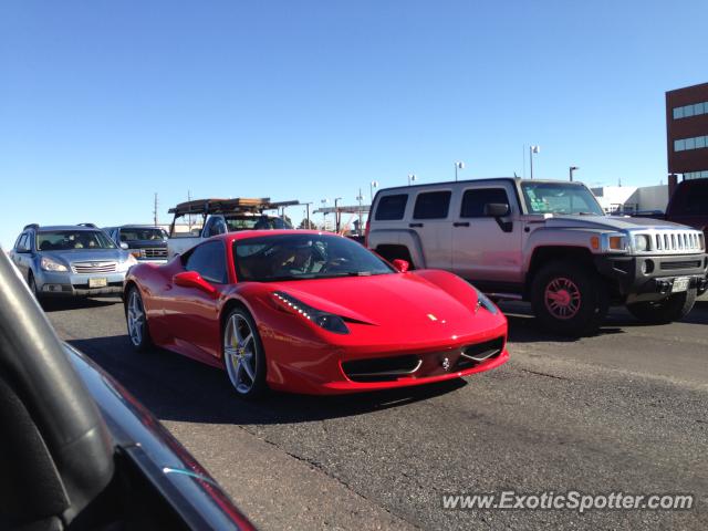 Ferrari 458 Italia spotted in Centennial, Colorado