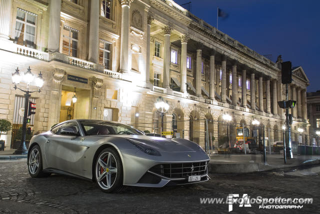 Ferrari F12 spotted in Paris, France