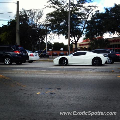 Ferrari 458 Italia spotted in Boca Raton, Florida