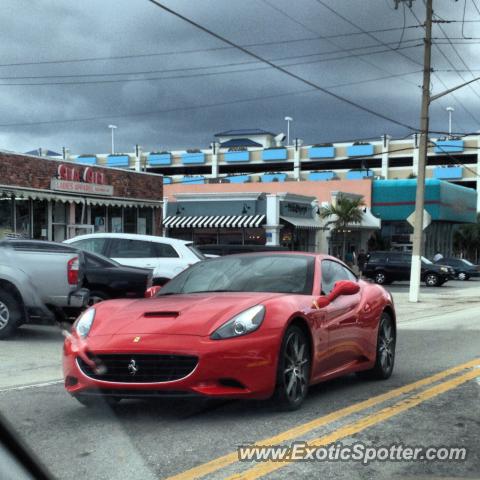 Ferrari California spotted in Deerfield Beach, Florida