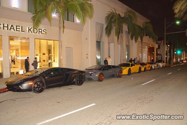 Lamborghini Aventador spotted in Beverly Hills, California