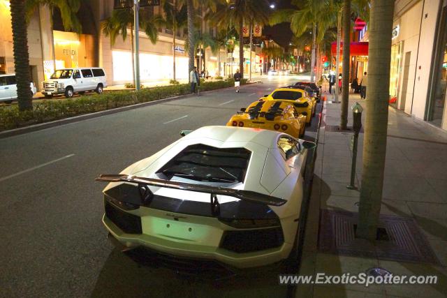 Lamborghini Aventador spotted in Beverly Hills, California