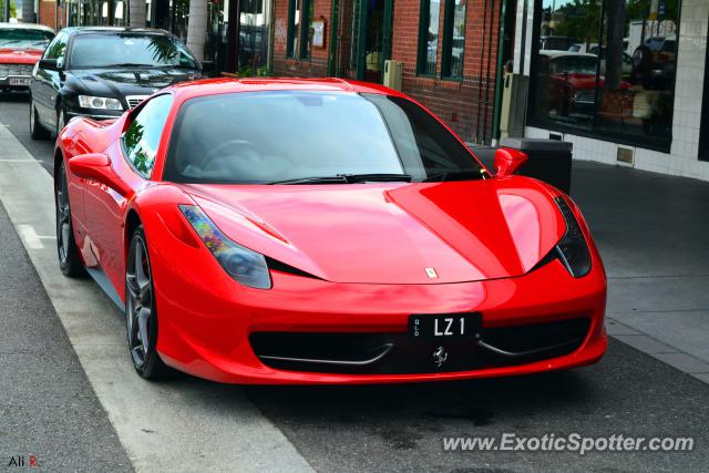 Ferrari 458 Italia spotted in Brisbane, Australia