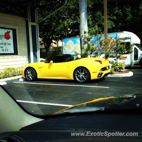 Ferrari California spotted in Boca Raton, Florida