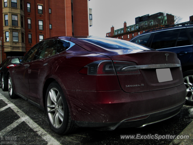 Tesla Model S spotted in Boston, Massachusetts