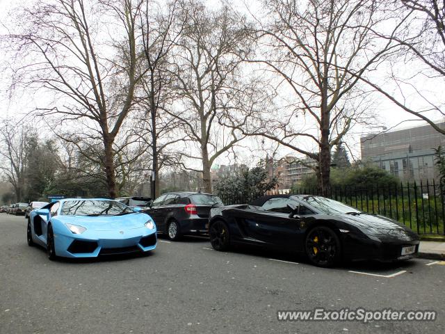 Lamborghini Aventador spotted in London, United Kingdom