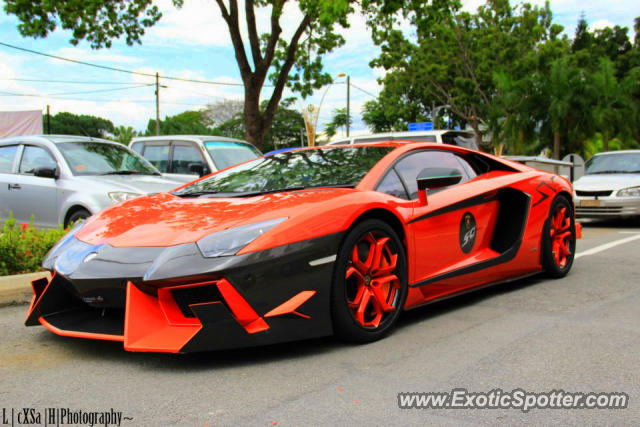 Lamborghini Aventador spotted in Ipoh, Malaysia