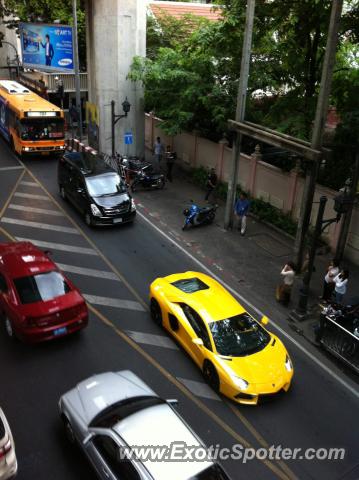 Lamborghini Aventador spotted in Bangkok, Thailand