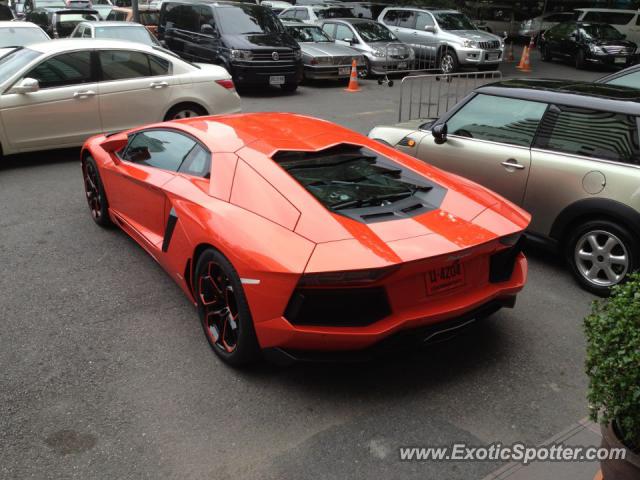 Lamborghini Aventador spotted in Bangkok, Thailand