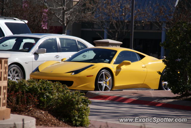 Ferrari 458 Italia spotted in Dallas, Texas