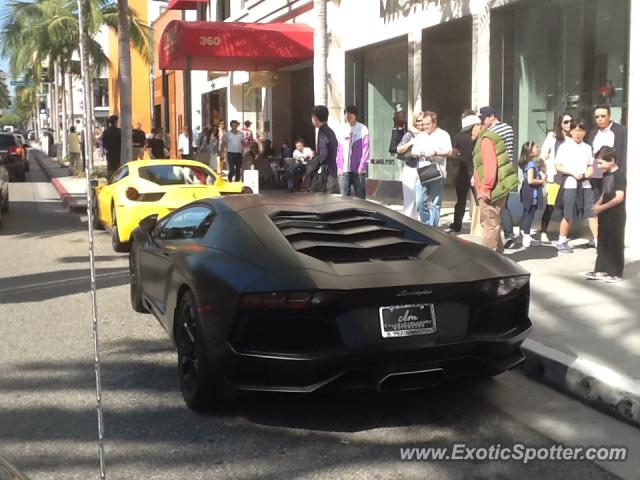 Lamborghini Aventador spotted in Beverly Hills, California