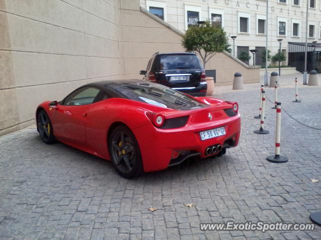 Ferrari 458 Italia spotted in Sandton, South Africa