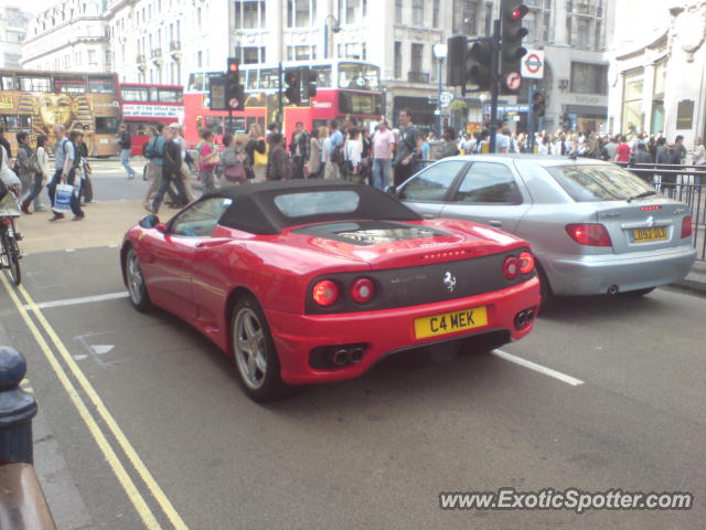 Ferrari 360 Modena spotted in London, United Kingdom