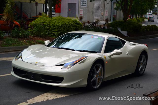 Ferrari 458 Italia spotted in Brisbane, Australia