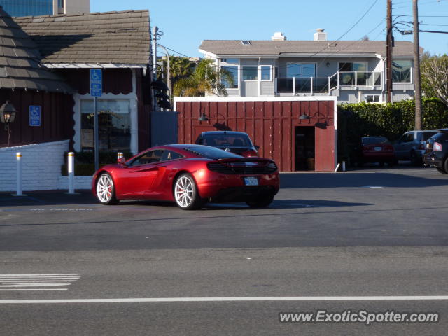 Mclaren MP4-12C spotted in Newport Beach, California