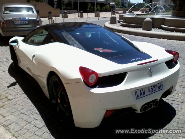 Ferrari 458 Italia spotted in Sandton, South Africa