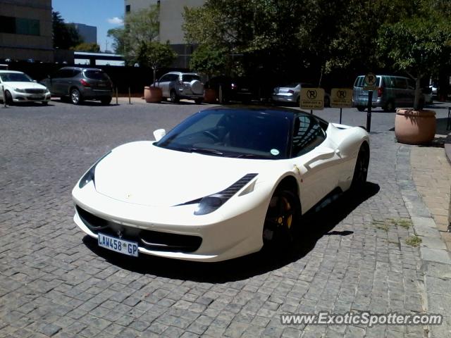 Ferrari 458 Italia spotted in Sandton, South Africa