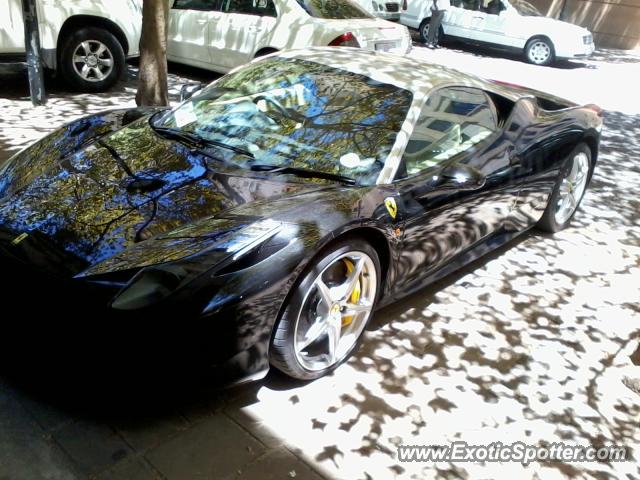 Ferrari 458 Italia spotted in Sandton, South Africa