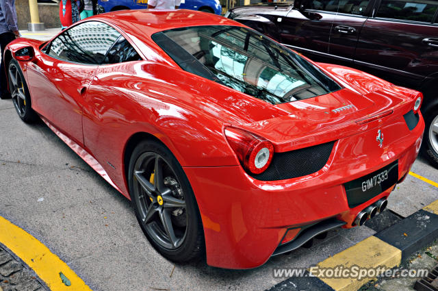 Ferrari 458 Italia spotted in Bukit Bintang KL, Malaysia