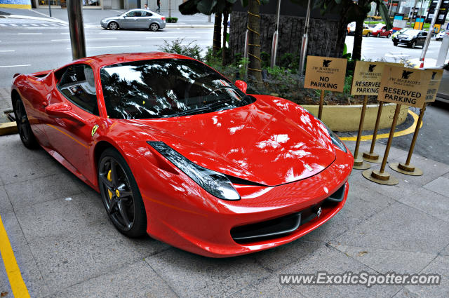 Ferrari 458 Italia spotted in Bukit Bintang KL, Malaysia