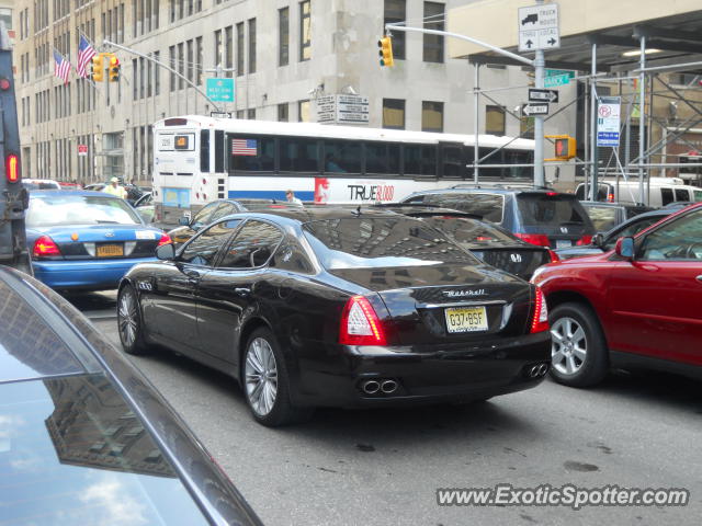 Maserati Quattroporte spotted in NYC, New York