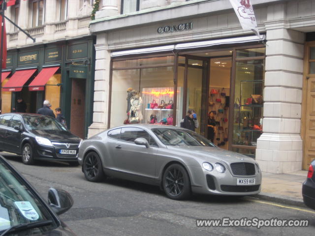 Bentley Continental spotted in London, United Kingdom