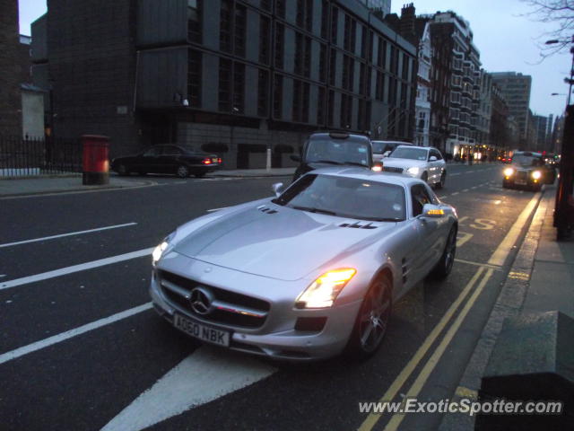 Mercedes SLS AMG spotted in London, United Kingdom