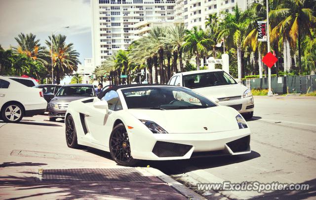 Lamborghini Gallardo spotted in Miami, Florida