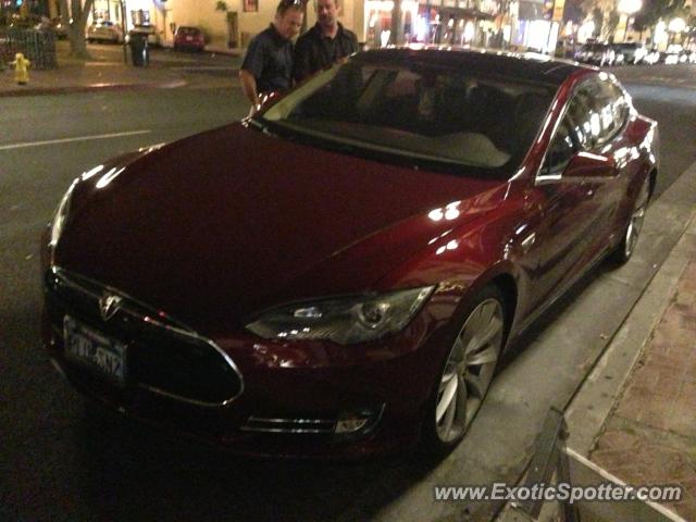 Tesla Model S spotted in San Diego, California