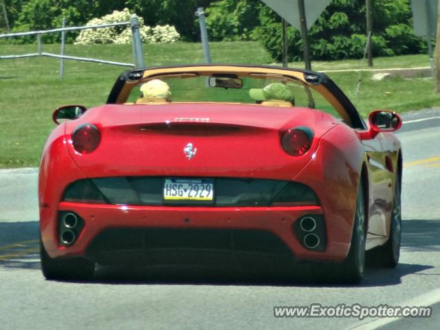 Ferrari California spotted in Newark, Delaware