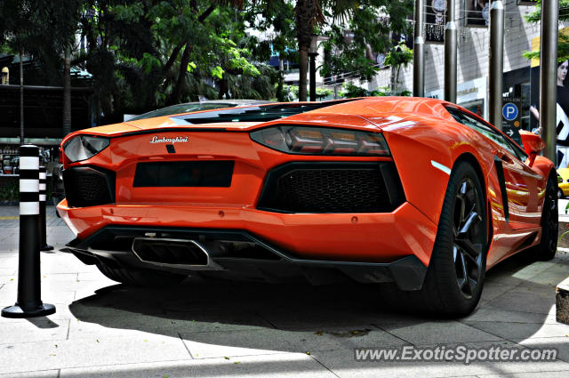 Lamborghini Aventador spotted in Bukit Bintang KL, Malaysia