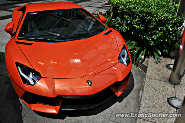 Lamborghini Aventador spotted in Bukit Bintang KL, Malaysia