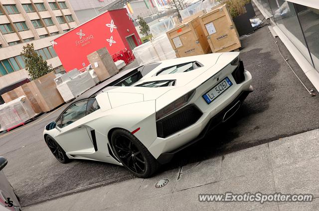 Lamborghini Aventador spotted in Geneva, Switzerland