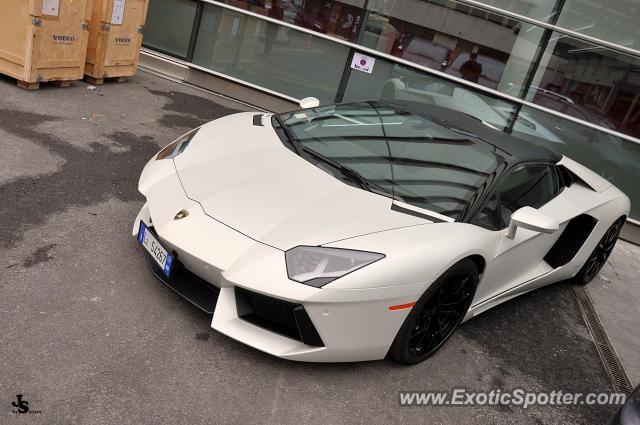 Lamborghini Aventador spotted in Geneva, Switzerland