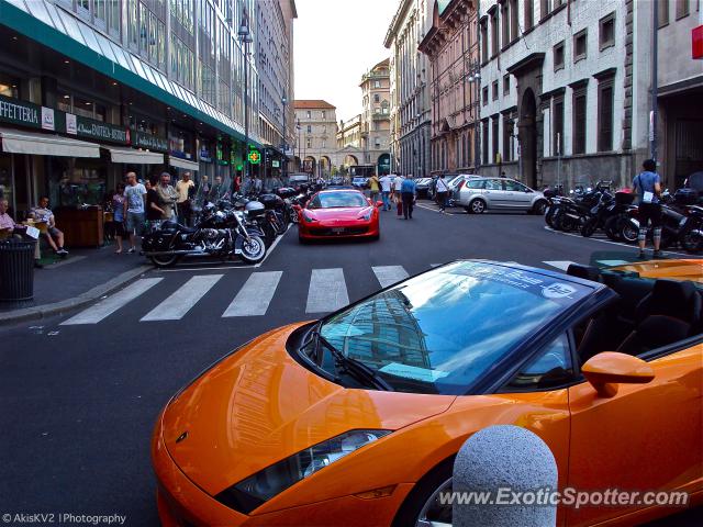 Ferrari 458 Italia spotted in Milan, Italy