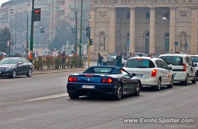 Ferrari 360 Modena spotted in Milan, Italy