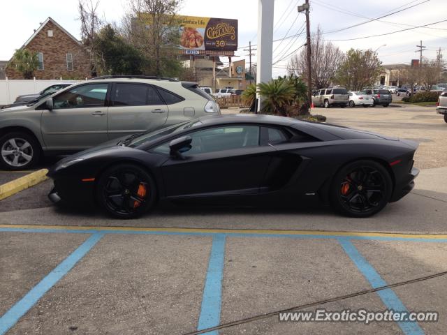 Lamborghini Aventador spotted in Metairie, Louisiana