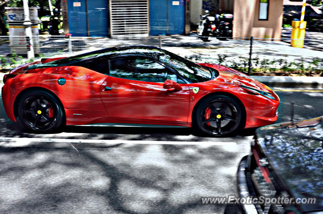 Ferrari 458 Italia spotted in Bukit Bintang KL, Malaysia