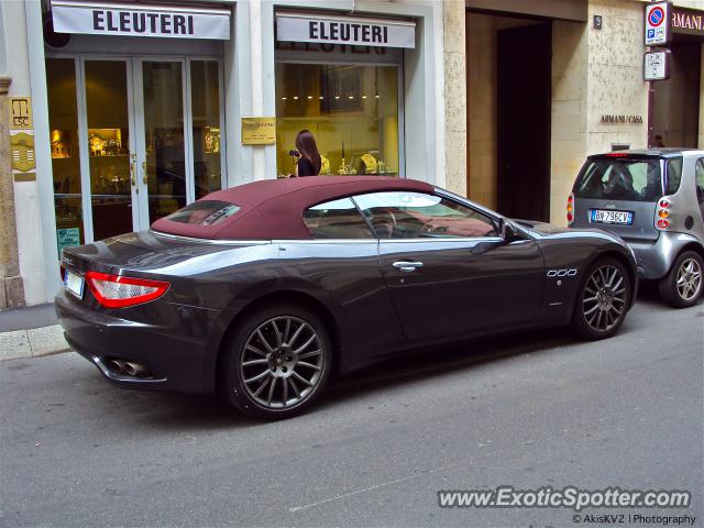 Maserati GranCabrio spotted in Milan, Italy