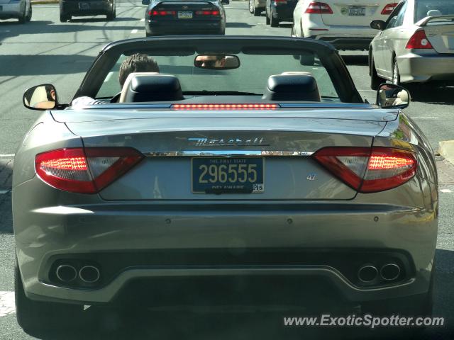 Maserati GranCabrio spotted in Newark, Delaware