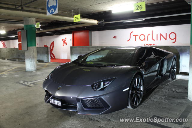 Lamborghini Aventador spotted in Geneva, Switzerland