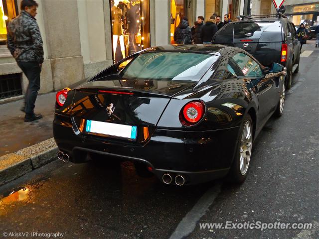 Ferrari 599GTB spotted in Milan, Italy