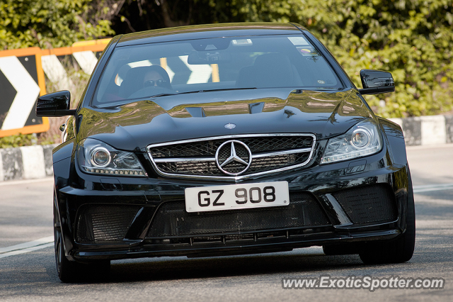 Mercedes C63 AMG Black Series spotted in Hong Kong, China