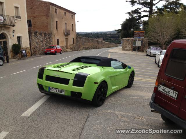 Lamborghini Gallardo spotted in Montblanc, Spain