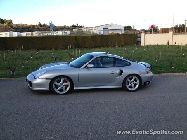 Porsche 911 Turbo spotted in Montblanc, Spain