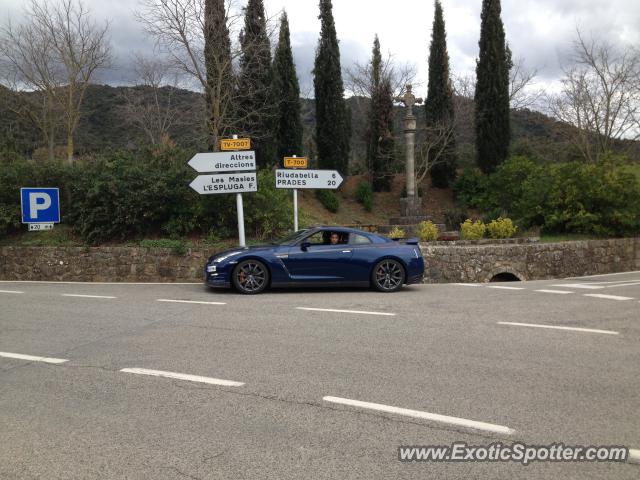 Nissan GT-R spotted in Montblanc, Spain